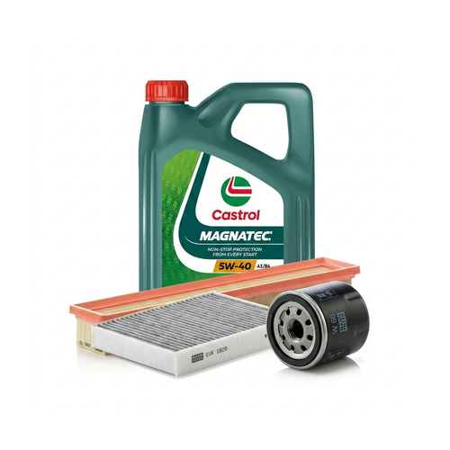 Kit revizie ulei Castrol MAGNATEC 5W-40 A3/B4 + filtre Renault Clio 3 1.2 16V 65 CP – MANN