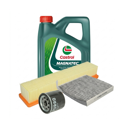Kit revizie ulei Castrol MAGNATEC 5W-40 A3/B4 + filtre Renault Clio 3 1.2 16V 65 CP – PURRO