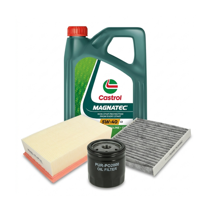Kit revizie ulei Castrol MAGNATEC 5W-40 C3 + filtre Renault Clio 3 1.6 16V 88 CP – PURRO