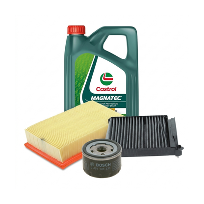 Kit revizie ulei Castrol MAGNATEC 5W-40 C3 + filtre Renault Clio 3 1.6 16V 112 CP – Bosch