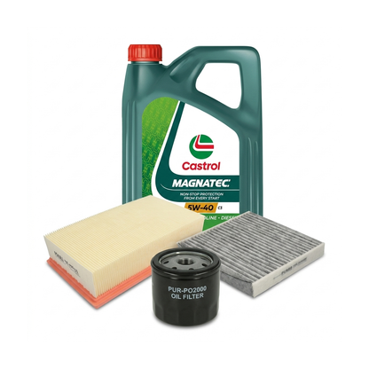 Kit revizie ulei Castrol MAGNATEC 5W-40 C3 + filtre Renault Clio 3 1.6 16V 112 CP – PURRO
