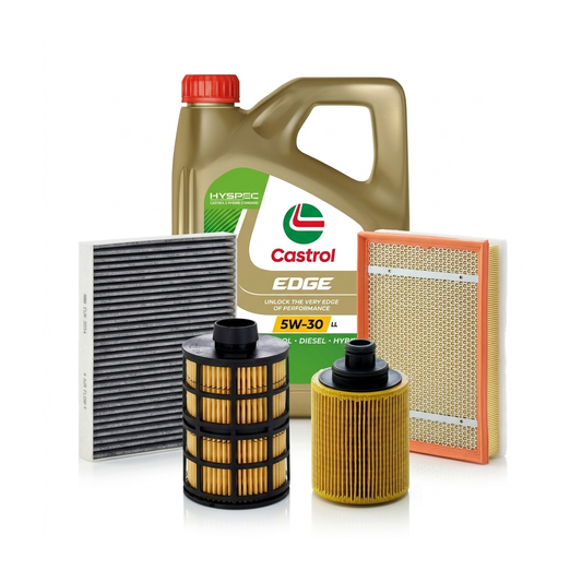 Kit revizie ulei Castrol EDGE 5W-30 LL + filtre Opel Astra H 1.3 CDTI 90 CP – MANN