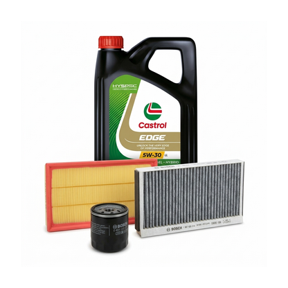 Kit revizie ulei Castrol EDGE 5W-30 LL + filtre Opel Astra H 2.0 Turbo – Bosch