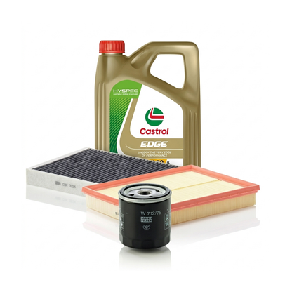 Kit revizie ulei Castrol EDGE 5W-30 LL + filtre Opel Astra H 2.0 Turbo – MANN