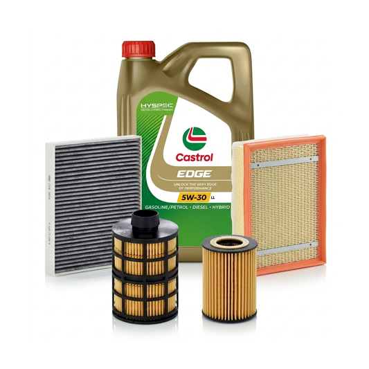 Kit revizie ulei Castrol EDGE 5W-30 LL + filtre Opel Astra H 1.9 CDTI 120 CP – MANN
