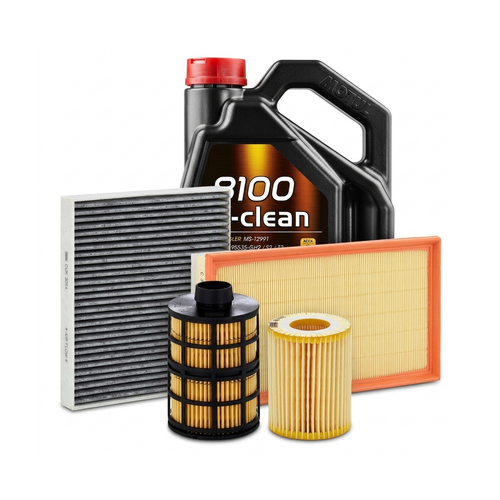 Kit revizie ulei Motul 8100 X-CLEAN 5W-40 + filtre Opel Astra H 1.9 CDTI 120 CP – MANN