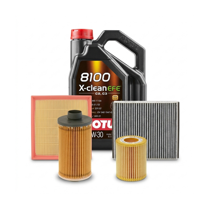 Kit revizie ulei Motul 8100 X-CLEAN EFE 5W-30 + filtre Opel Astra H 1.9 CDTI 100 CP – Bosch