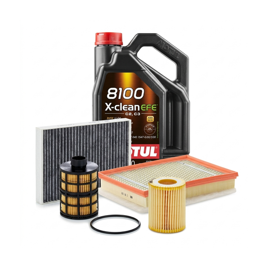 Kit revizie ulei Motul 8100 X-CLEAN EFE 5W-30 + filtre Opel Astra H 1.9 CDTI 100 CP – MANN