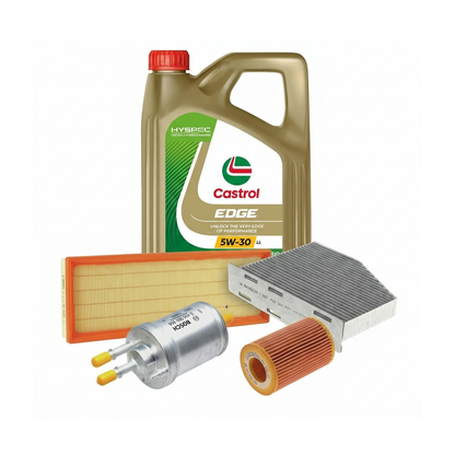 Kit revizie ulei Castrol EDGE 5W-30 LL + filtre VW Jetta 3 2.0 TFSI 200 CP – Bosch