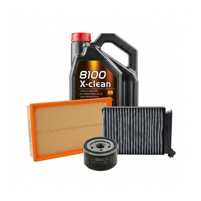 Kit revizie ulei Motul 8100 X-CLEAN 5W-40 + filtre Renault Clio 3 2.0 16V Sport 197 CP – Bosch