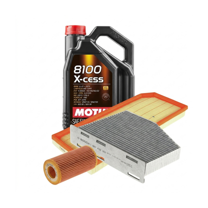 Kit revizie ulei Motul 8100 X-CESS 5W-40 + filtre VW Passat B6 2.0 TFSI 200 CP – Bosch