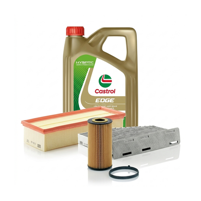 Kit revizie ulei Castrol EDGE 5W-30 LL + filtre VW Passat B6 2.0 TFSI 200 CP – MANN