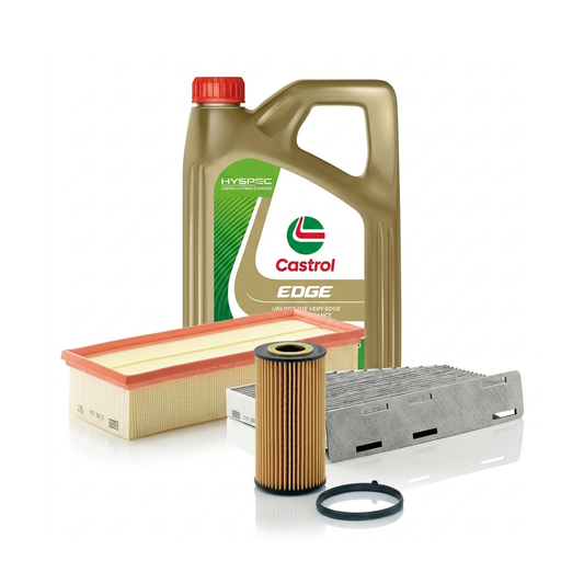 Kit revizie ulei Castrol EDGE 5W-30 LL + filtre VW Passat B6 2.0 TFSI 200 CP – MANN