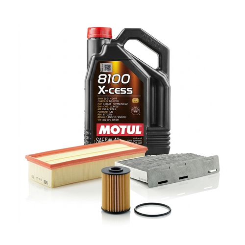 Kit revizie ulei Motul 8100 X-CESS 5W-40 + filtre VW Passat B6 2.0 TFSI 200 CP – MANN