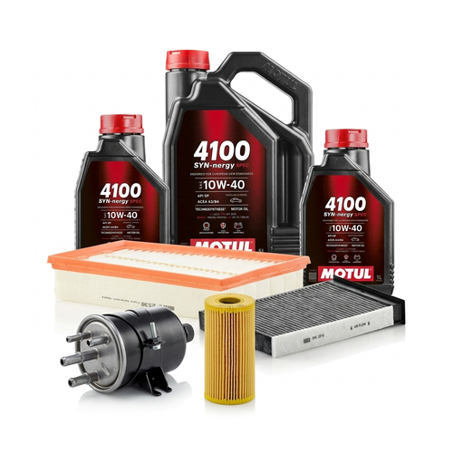 Kit revizie ulei Motul 4100 SYN-NERGY SPEC 10W-40 + filtre Renault Megane 2 2.0 dCi 150 CP – MANN