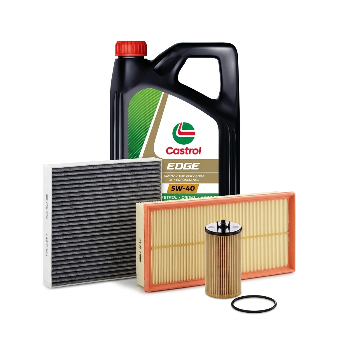 Kit revizie ulei Castrol EDGE 5W-40 + filtre Opel Astra H 1.8 140 CP – MANN