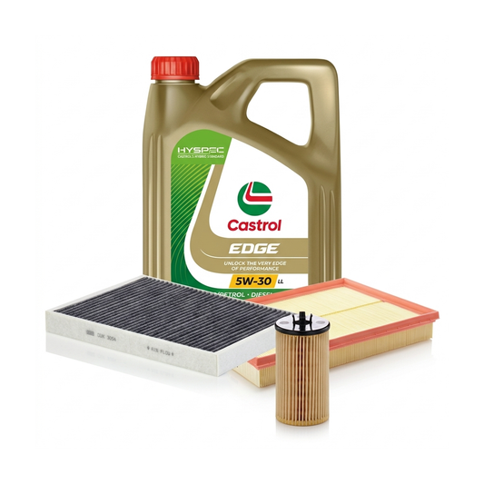 Kit revizie ulei Castrol EDGE 5W-30 LL + filtre Opel Astra H 1.8 140 CP – MANN