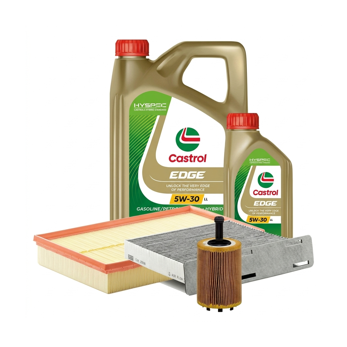 Kit revizie ulei Castrol EDGE 5W-30 LL + filtre VW Passat B6 3.2 FSI 4motion 250 CP – MANN