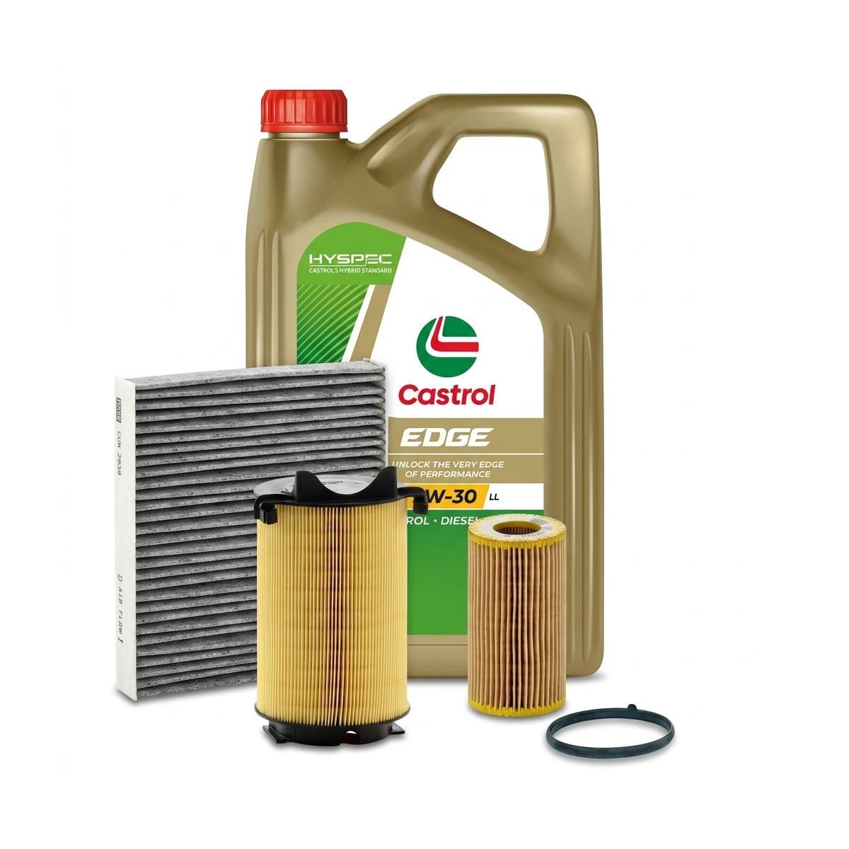 Kit revizie ulei Castrol EDGE 5W-30 LL + filtre VW Passat B6 2.0 FSI 4motion 150 CP – MANN