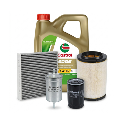 Kit revizie ulei Castrol EDGE 5W-30 LL + filtre VW Touran 1T1/1T2 2.0 EcoFuel 109 CP – Bosch