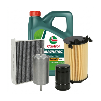 Kit revizie ulei Castrol MAGNATEC 5W-40 A3/B4 + filtre VW Touran 1T1/1T2 2.0 EcoFuel 109 CP – PURRO