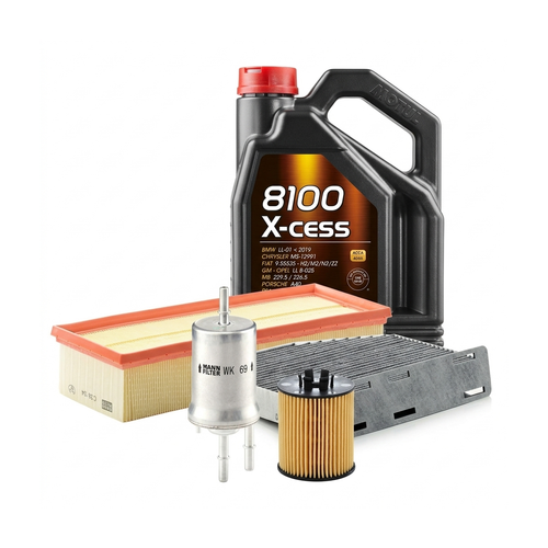 Kit revizie ulei Motul 8100 X-CESS 5W-40 + filtre VW Touran 1T1/1T2 1.4 TSI 140 CP – MANN