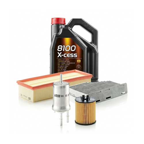 Kit revizie ulei Motul 8100 X-CESS 5W-40 + filtre VW Jetta 3 1.4 TSI 170 CP – MANN