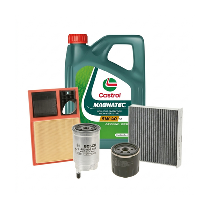 Kit revizie ulei Castrol MAGNATEC 5W-40 C3 + filtre Skoda Octavia 2 1.4 80 CP – Bosch