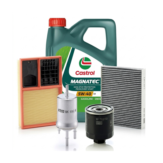 Kit revizie ulei Castrol MAGNATEC 5W-40 C3 + filtre Skoda Octavia 2 1.4 80 CP – MANN