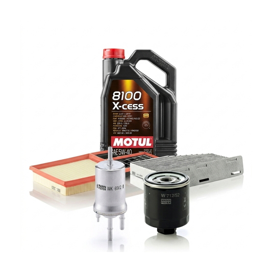 Kit revizie ulei Motul 8100 X-CESS 5W-40 + filtre Skoda Octavia 2 1.4 80 CP – MANN