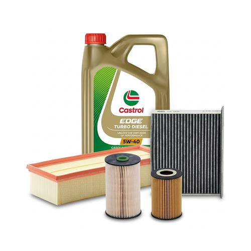 Kit revizie ulei Castrol EDGE Turbo Diesel 5W-40 + filtre VW Golf 5 2.0 TDI 4motion 140 CP – MANN