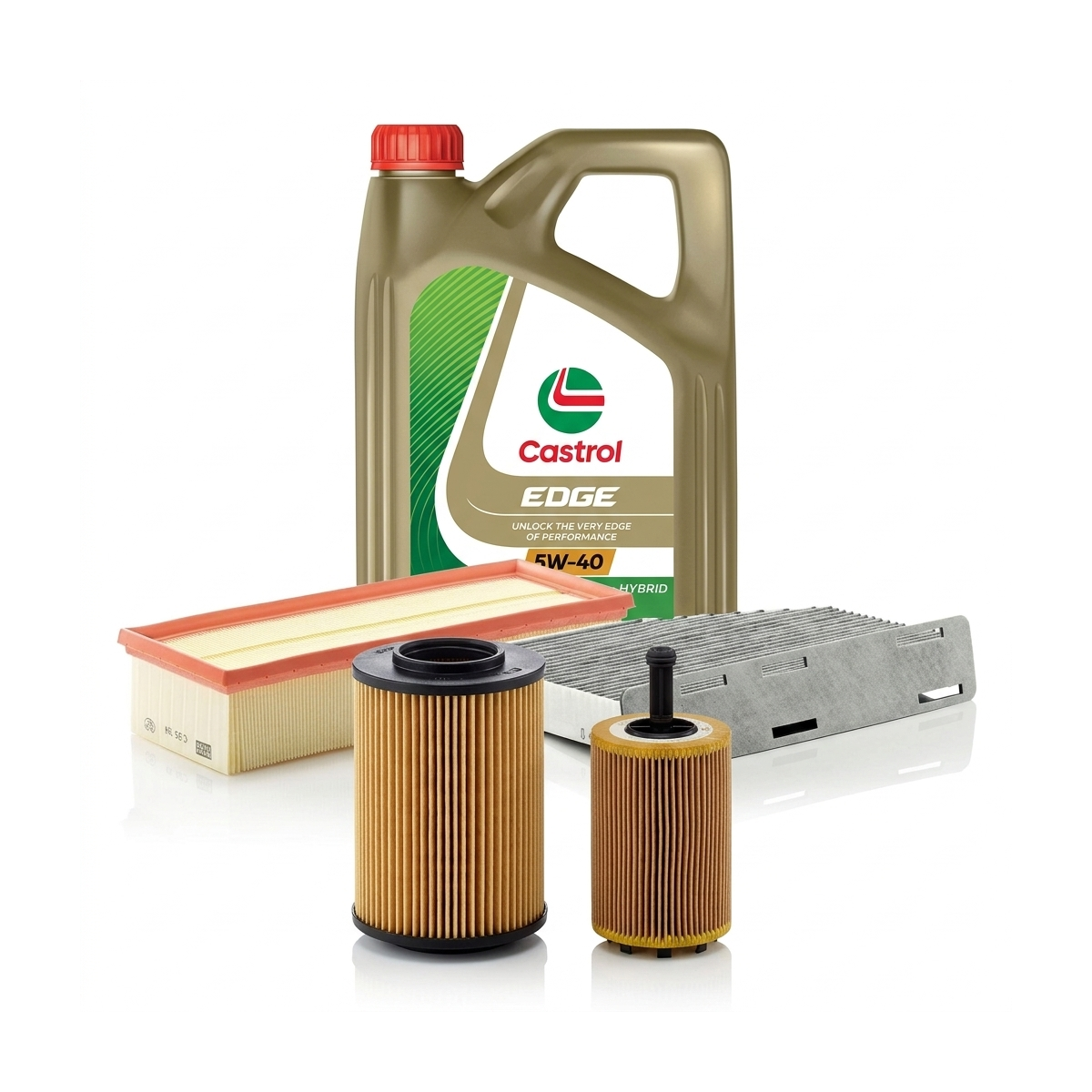 Kit revizie ulei Castrol EDGE 5W-40 + filtre VW Touran 1T1/1T2 2.0 TDI 140 CP – MANN