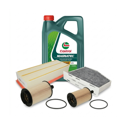 Kit revizie ulei Castrol MAGNATEC 5W-40 A3/B4 + filtre VW Touran 1T1/1T2 2.0 TDI 140 CP – PURRO