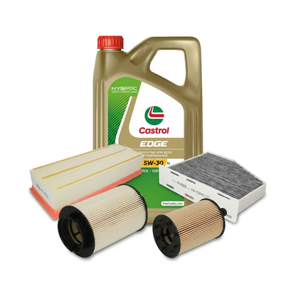 Kit revizie ulei Castrol EDGE 5W-30 LL + filtre VW Jetta 3 2.0 TDI 170 CP – PURRO