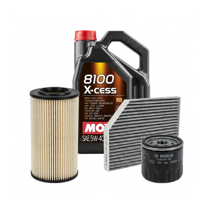 Kit revizie ulei Motul 8100 X-CESS 5W-40 + filtre VW Passat B7 1.4 TSI 122 CP – Bosch
