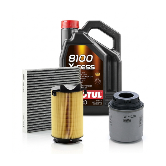 Kit revizie ulei Motul 8100 X-CESS 5W-40 + filtre VW Passat B7 1.4 TSI 122 CP – MANN