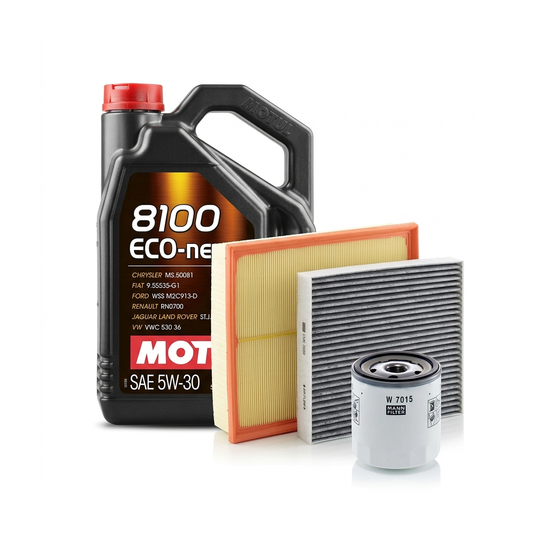 Kit revizie ulei Motul 8100 ECO-NERGY 5W-30 + filtre Ford Mondeo 4 2.0 145 CP – MANN
