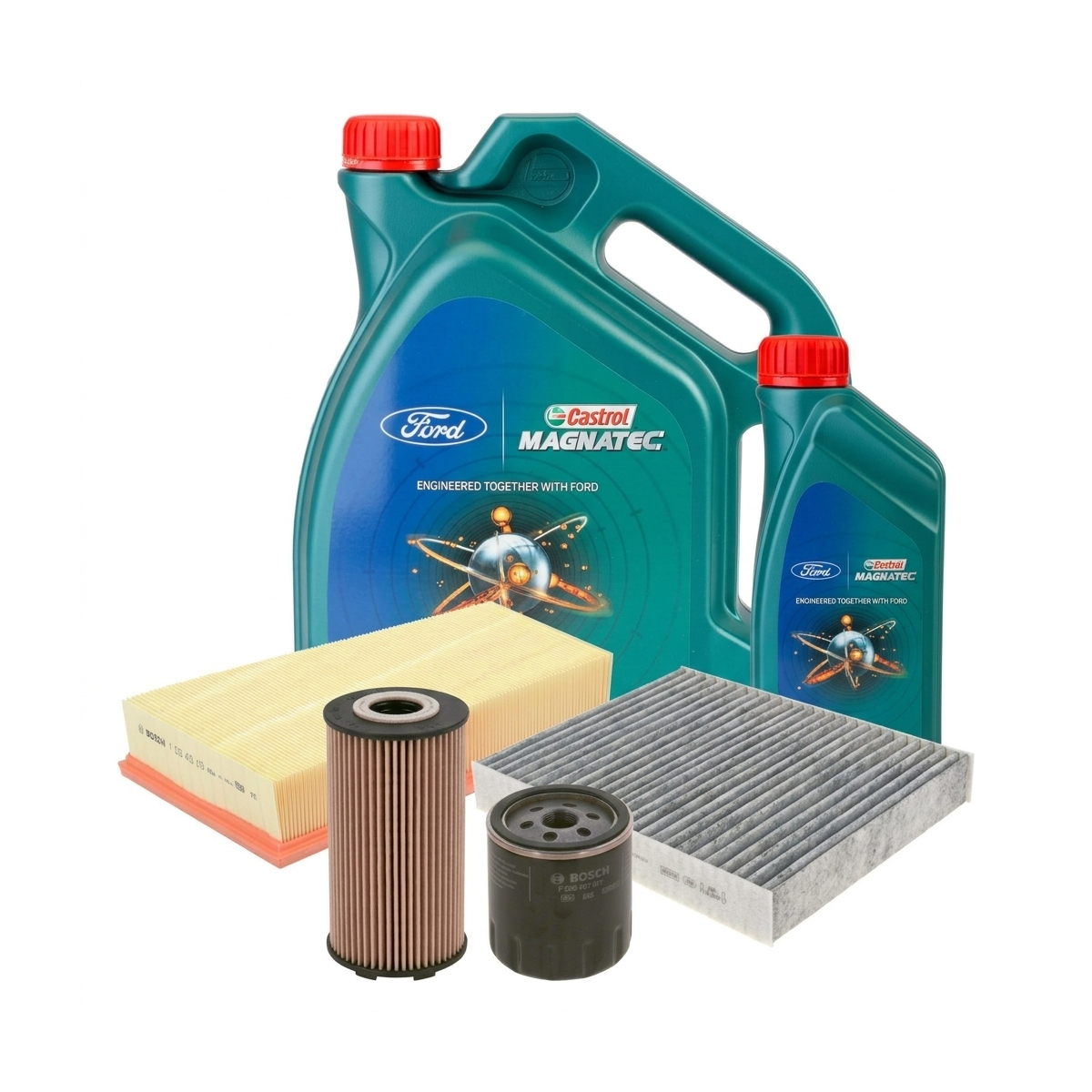 Kit revizie ulei Castrol Ford Magnatec A5 5W-30 – Bosch