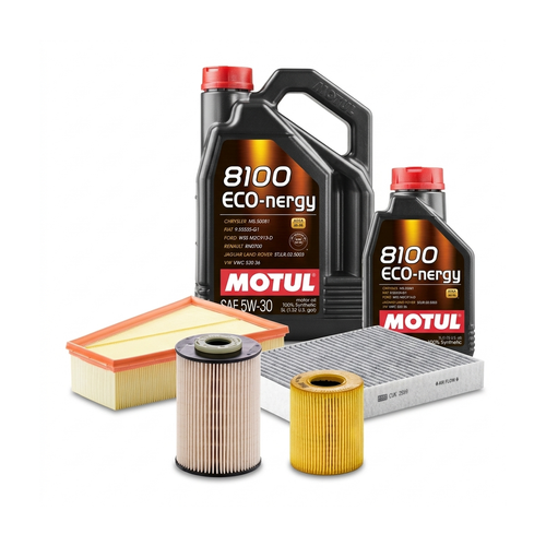 Kit revizie ulei Motul 8100 ECO-NERGY 5W-30 + filtre Ford Mondeo 4 2.0 TDCi 130 CP – MANN