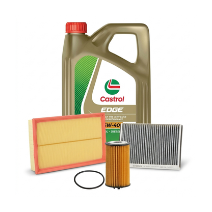 Kit revizie ulei Castrol EDGE 5W-40 + filtre Opel Astra H 1.6 116 CP – Bosch