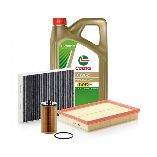 Kit revizie ulei Castrol EDGE 5W-30 LL + filtre Opel Astra H 1.6 116 CP – MANN