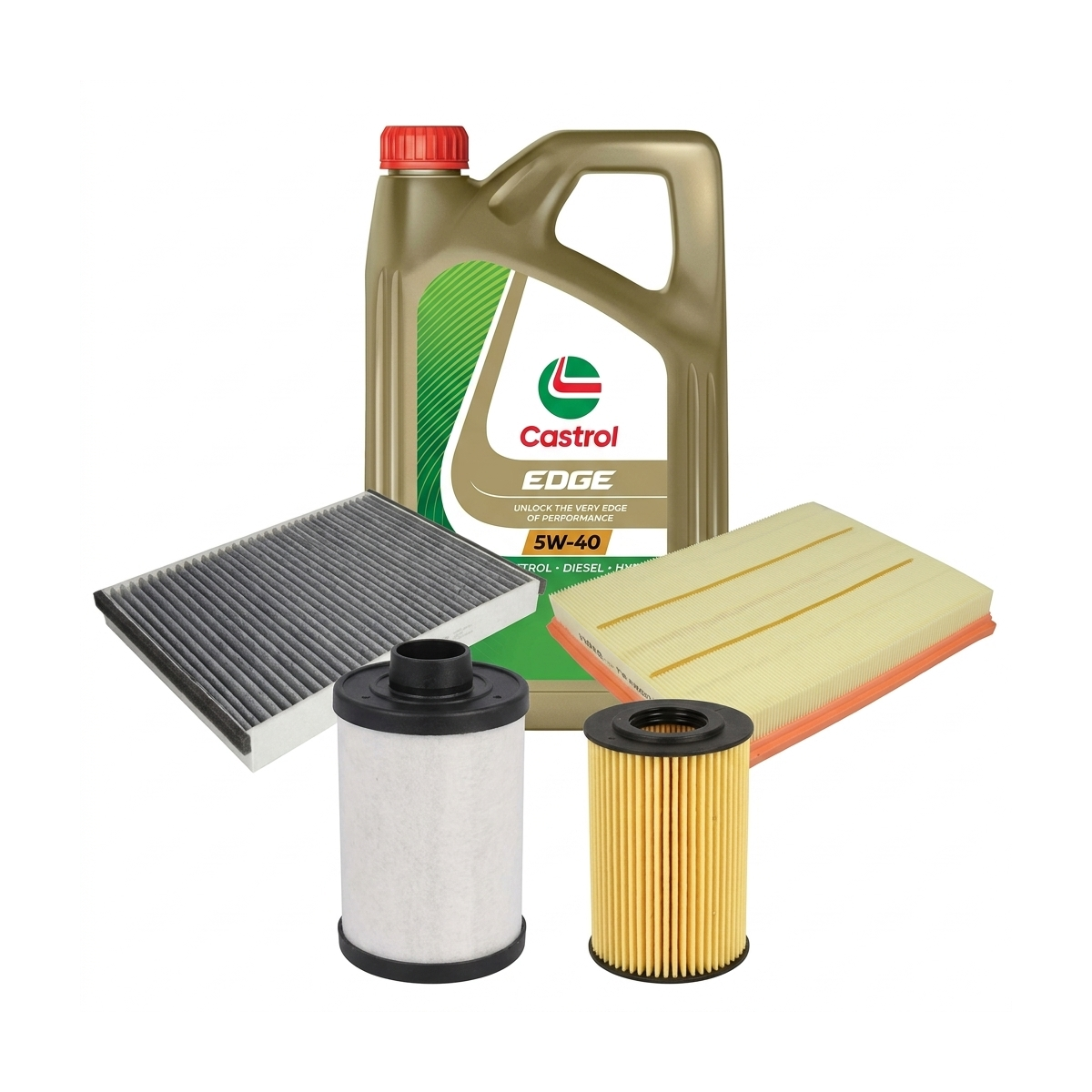 Kit revizie ulei Castrol EDGE 5W-40 + filtre Opel Astra H 1.6 116 CP – PURRO