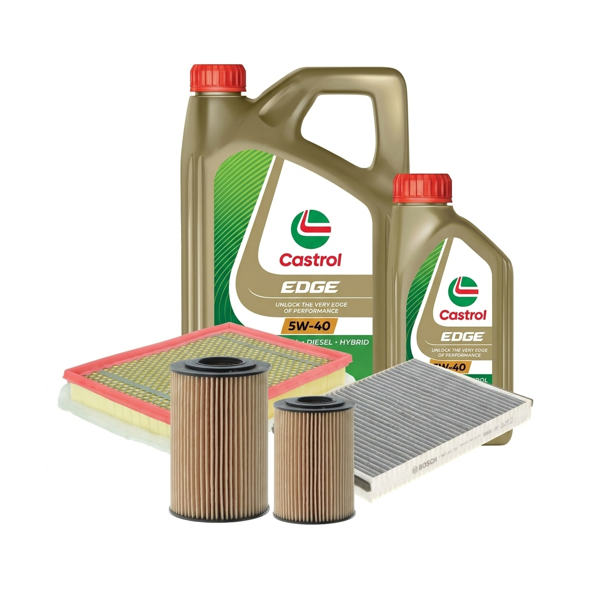 Kit revizie ulei Castrol EDGE 5W-40 + filtre Opel Astra H 1.7 CDTI – Bosch