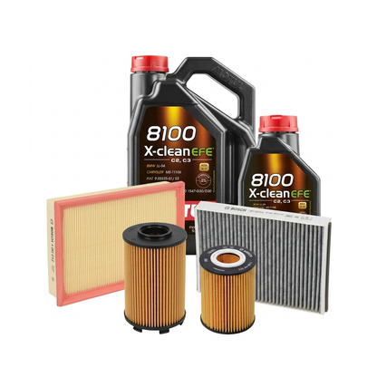 Kit revizie ulei Motul 8100 X-CLEAN EFE 5W-30 + filtre Opel Astra H 1.7 CDTI 110 CP – Bosch