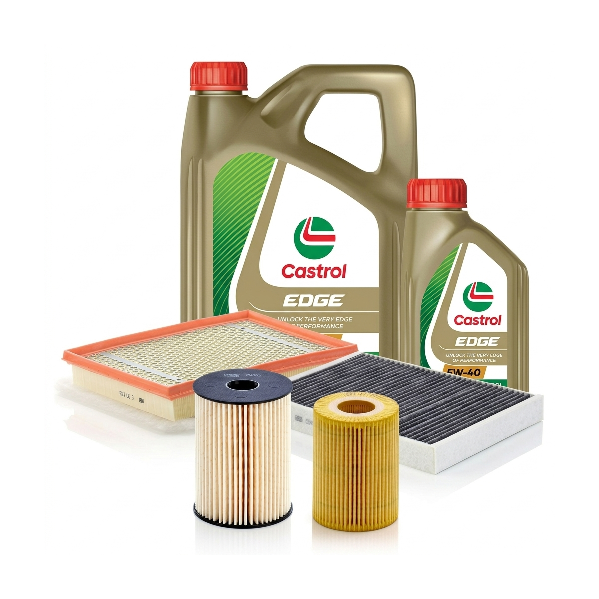 Kit revizie ulei Castrol EDGE 5W-40 + filtre Opel Astra H 1.7 CDTI – MANN