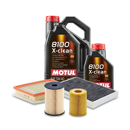 Kit revizie ulei Motul 8100 X-CLEAN 5W-40 + filtre Opel Astra H 1.7 CDTI 110 CP – MANN
