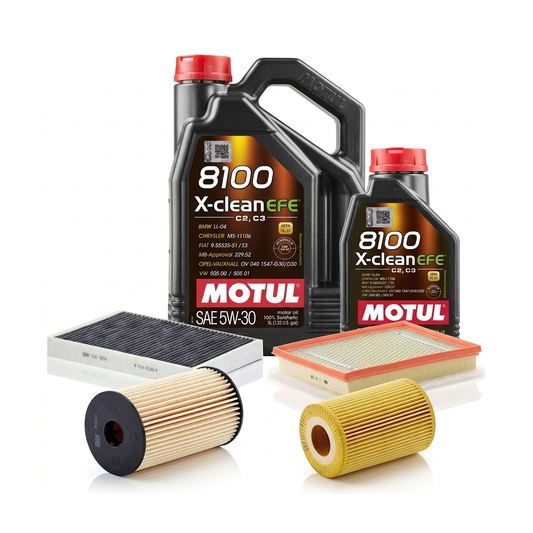 Kit revizie ulei Motul 8100 X-CLEAN EFE 5W-30 + filtre Opel Astra H 1.7 CDTI 110 CP – MANN