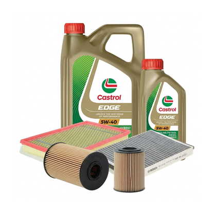 Kit revizie ulei Castrol EDGE 5W-40 + filtre Opel Astra H 1.7 CDTI 125 CP – Bosch