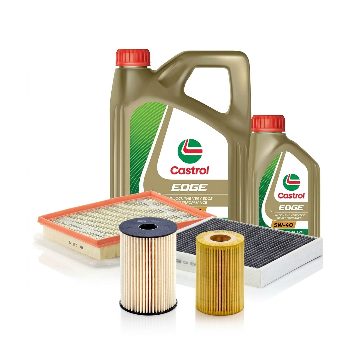 Kit revizie ulei Castrol EDGE 5W-40 + filtre Opel Astra H 1.7 CDTI 125 CP – MANN