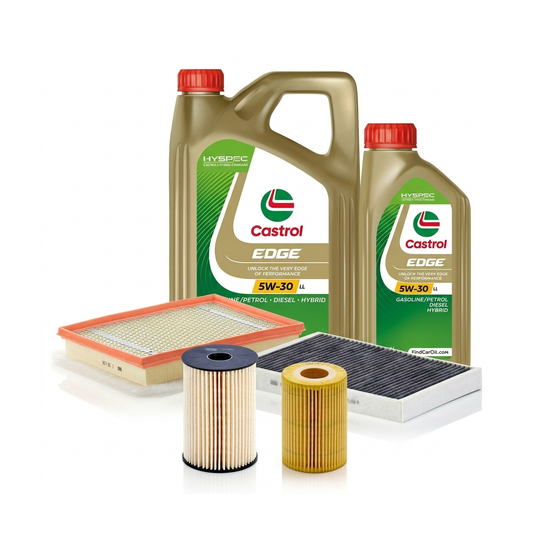 Kit revizie ulei Castrol EDGE 5W-30 LL + filtre Opel Astra H 1.7 CDTI 125 CP – MANN
